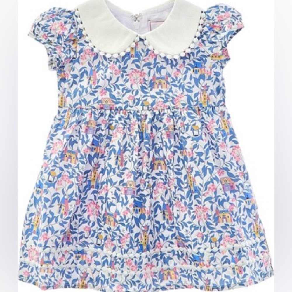 Classic Prep Hazel Dress Bavaria Blue Liberty: Size 6-9 Months